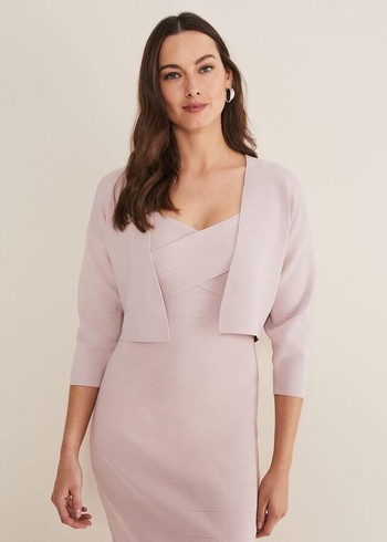 Phase Eight Delphi Bandageted Cover Up Knitwear Rose Canada | LBWRKA-209